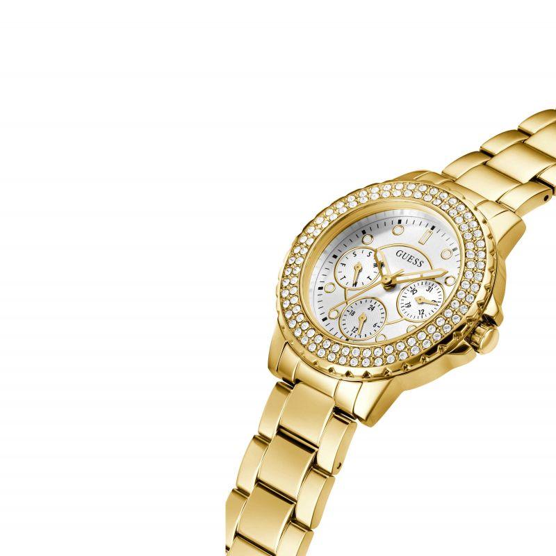 Guess Crown Jewel Watch Ladies Gold GW0410L2 - WatchStatus Ltd