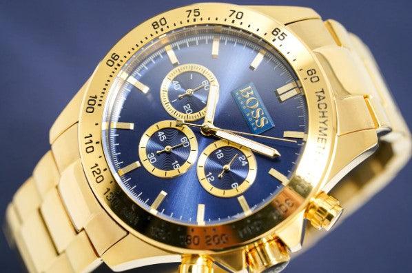BOSS Ikon Men's Gold Chronograph Watch HB1513340 - WatchStatus Ltd