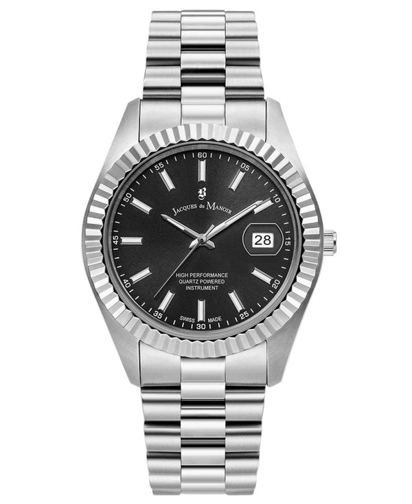 Jacques du Manoir Inspiration Business Men's Watch Black Dial JWN01702