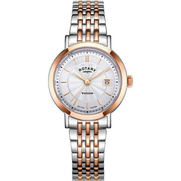Rotary Windsor Watch Ladies Two Tone LB05422/70 - WatchStatus Ltd
