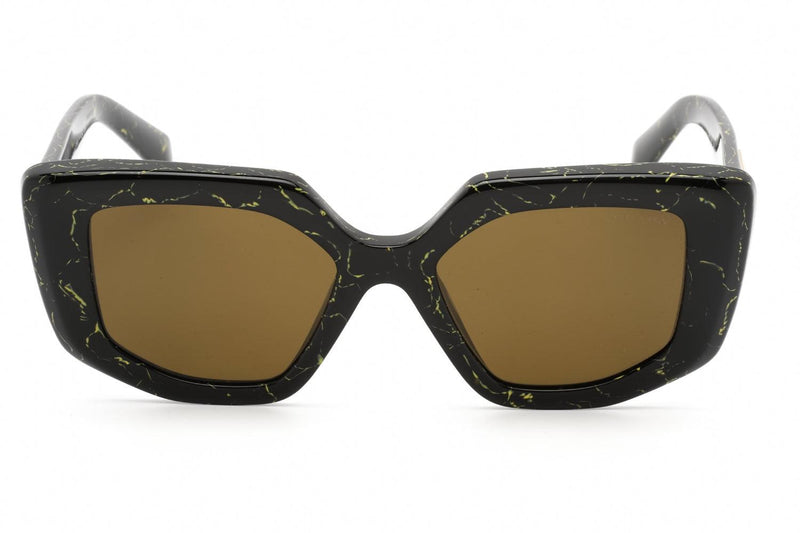 Prada Ladies Sunglasses Black/Yellow Marble Cat Eye PR14ZS-19D01T - WatchStatus Ltd