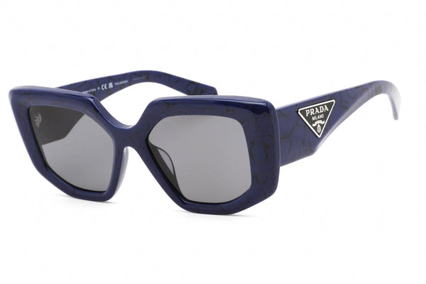 Prada Ladies Sunglasses Blue Marble Cat Eye PR14ZSF-18D5Z1 - WatchStatus Ltd