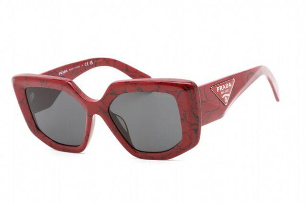 Prada Ladies Sunglasses Red Marble Cat Eye PR14ZSF-15D5S0 - WatchStatus Ltd