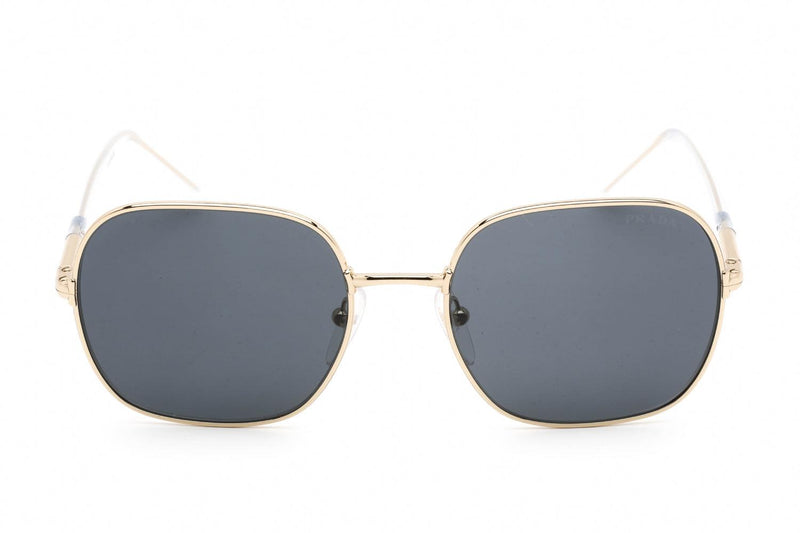 Prada Ladies Sunglasses Gold with Dark Grey Lens Square PR67XS-ZVN09T - WatchStatus Ltd