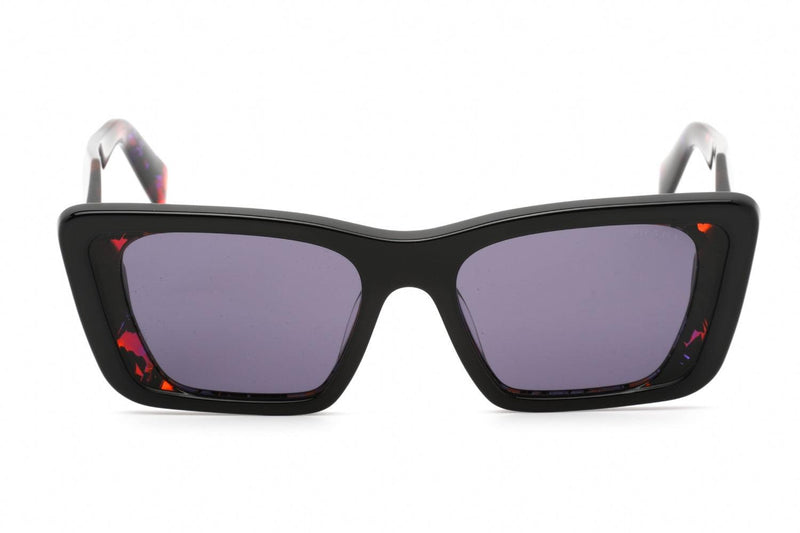 Prada PR08YS Ladies Black Havana Abstract Cat Eye Sunglasses 04V6O2 - WatchStatus Ltd