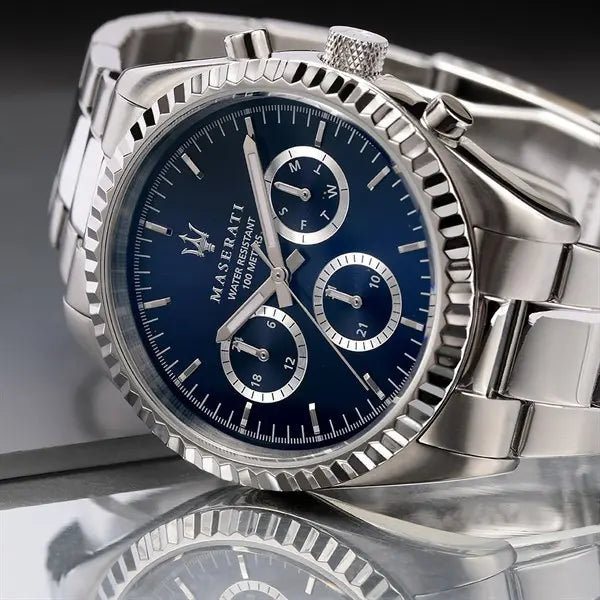 Maserati Competizione Men's Watch Blue Dial Day/Date R8853100022