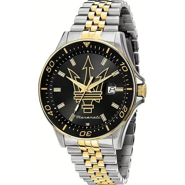 Maserati Sfido Men's Watch Two Tone Black Dial R8853140009