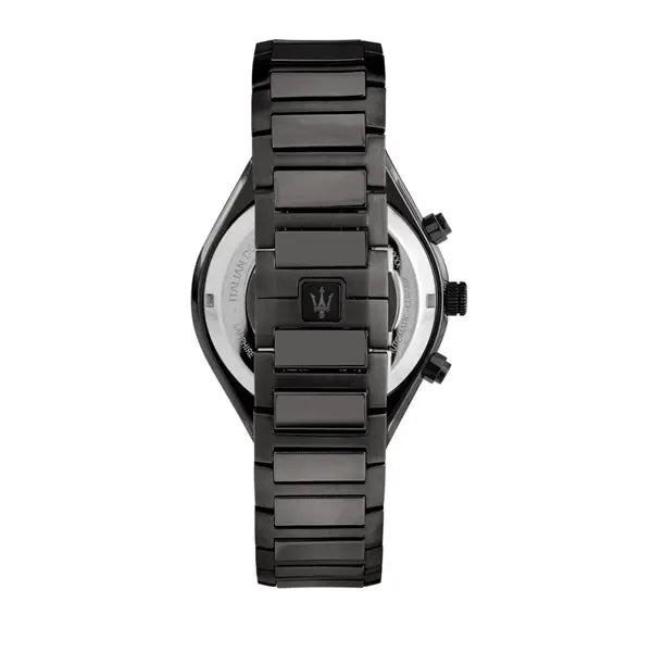 Maserati Stile Men's Watch Black/Blue Skeleton Chronograph R8873642012