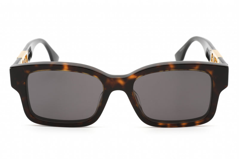 Fendi O'Lock Ladies Sunglasses Rectangular Havana FE40050I 52A