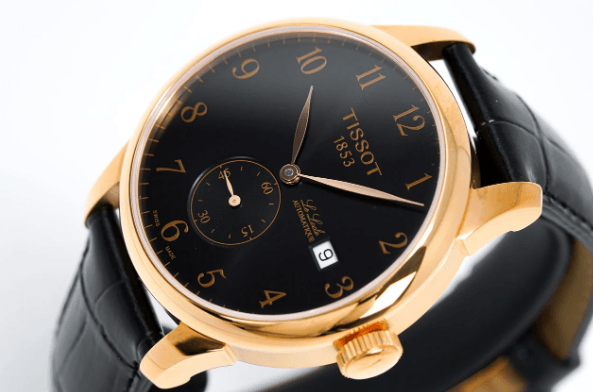 Tissot Le Locle Men's Black Leather Automatic Watch T0064283605200 - WatchStatus Ltd