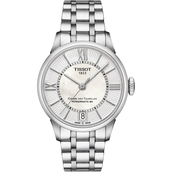 Tissot Chemin Des Tourelles Ladies Powermatic Silver Watch T0992071111800 - WatchStatus Ltd