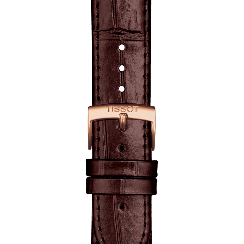 Tissot Carson Men's Watch Powermatic 80 Brown Leather T1224073603300