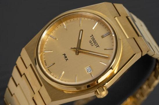 Tissot PRX Men's Gold 40mm Watch T1374103302100 - WatchStatus Ltd