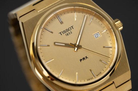 Tissot PRX Men's Gold 40mm Watch T1374103302100 - WatchStatus Ltd