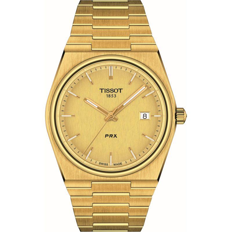 Tissot PRX Men's Gold 40mm Watch T1374103302100 - WatchStatus Ltd