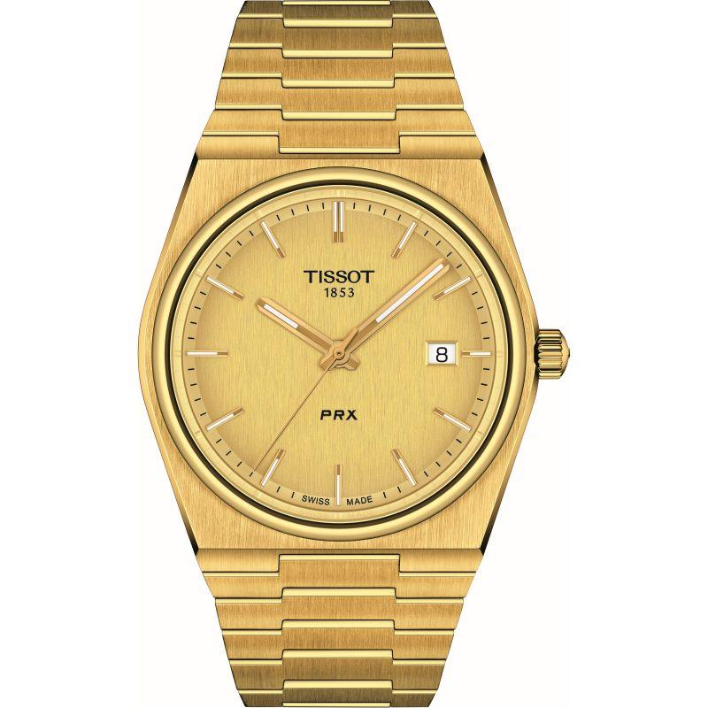 Tissot PRX Men's Gold 40mm Watch T1374103302100 - WatchStatus Ltd