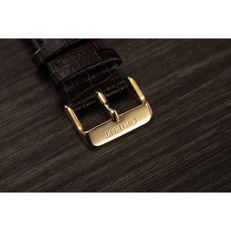 Orient Bambino Men's Watch Green Dial Black Leather TAC08002F0