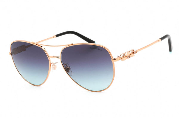 Tiffany & Co. Ladies Sunglasses Rose Gold Aviator TF3083B - WatchStatus Ltd