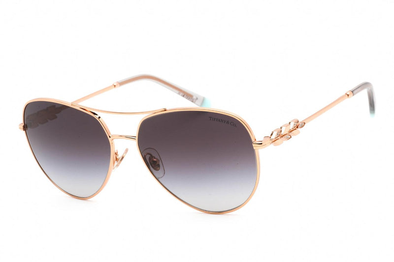 Tiffany & Co. TF3083B Ladies Rose Gold Aviator Sunglasses 61703C - WatchStatus Ltd