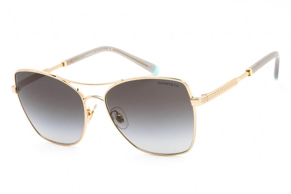 Tiffany & Co. Ladies Sunglasses Square Gold/Grey TF3084 - WatchStatus Ltd