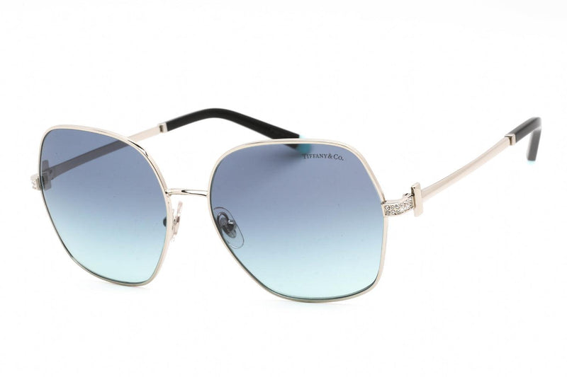 Tiffany & Co. Ladies Sunglasses Square Silver/Blue TF3085B - WatchStatus Ltd