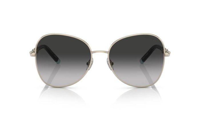 Tiffany & Co. Ladies Sunglasses Round Silver/Grey TF3086 - WatchStatus Ltd
