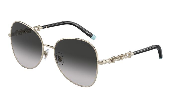 Tiffany & Co. Ladies Sunglasses Round Silver/Grey TF3086 - WatchStatus Ltd