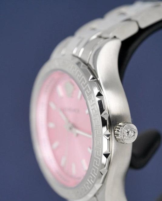 Versace Hellenyium Ladies Pink Dial Watch V12010015 - WatchStatus Ltd