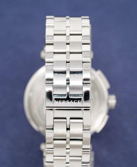 Versace Aion Men's Silver Chronograph Watch VBR040017 - WatchStatus Ltd