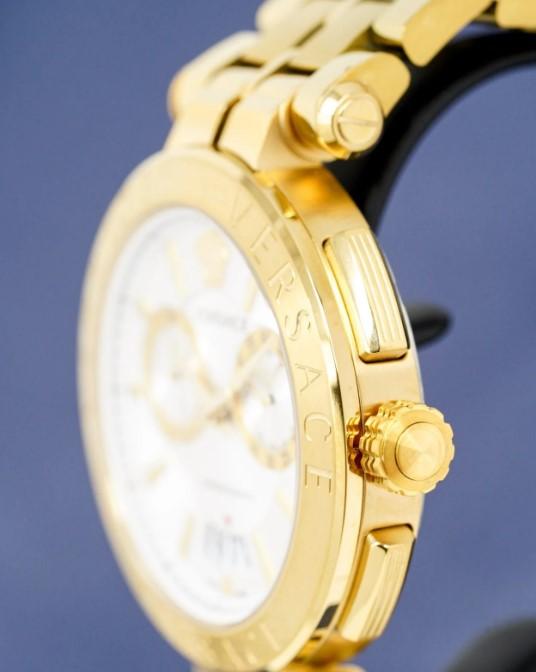 Versace Aion Men's Gold Chronograph Watch VBR060017 - WatchStatus Ltd