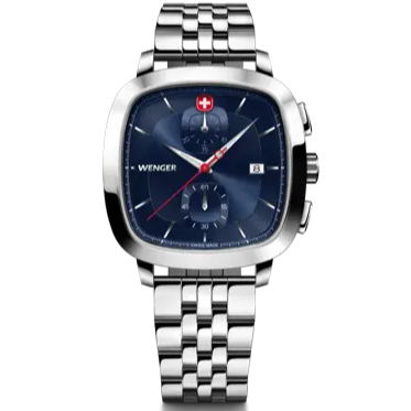 Wenger Vintage Classic Men's Watch Blue Dial Chronograph 01.1933.103