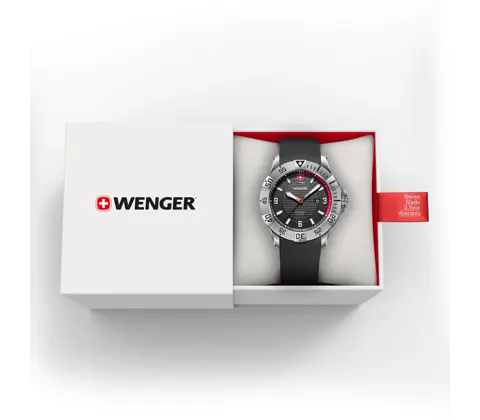 Wenger Seaforce Men's Watch Black Silicone Strap 01.0641.138