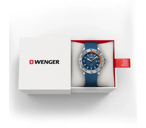 Wenger Seaforce Men's Watch Blue Silicone Strap 01.0641.140