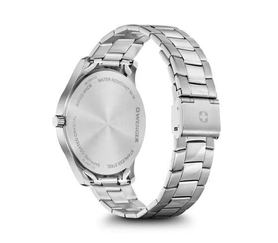 Wenger City Sport Men's Watch Silver Black Dial 01.1441.131