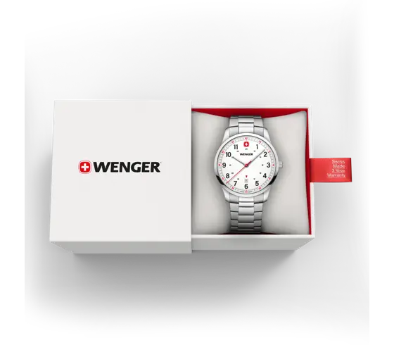 Wenger City Sport Men's Watch Silver White Dial 01.1441.133