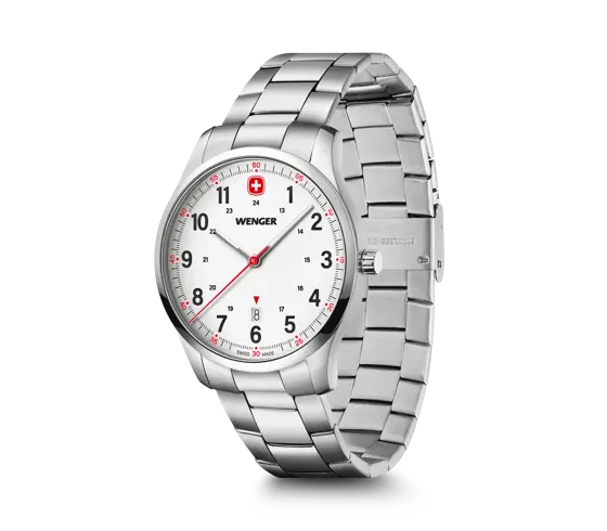 Wenger City Sport Men's Watch Silver White Dial 01.1441.133