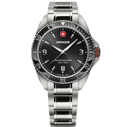 Wenger Executive Men's Watch Black Silver Diver 01.2031.101