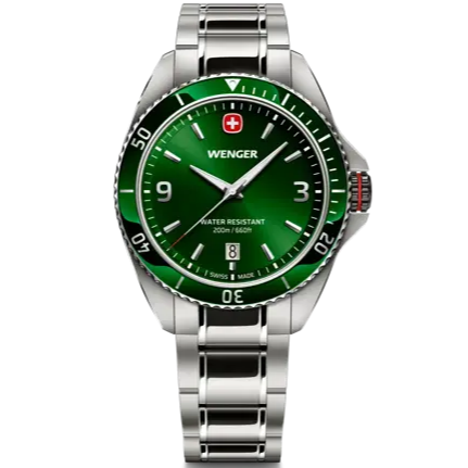 Wenger Executive Men's Watch Green Silver 01.2031.102
