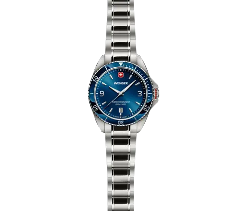 Wenger Executive Men's Watch Silver Blue Dial 01.2031.103