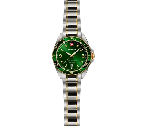 Wenger Executive Men's Watch Silver Green Dial 01.2031.105