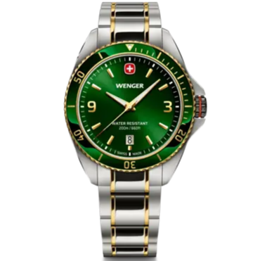 Wenger Executive Men's Watch Silver Green Dial 01.2031.105