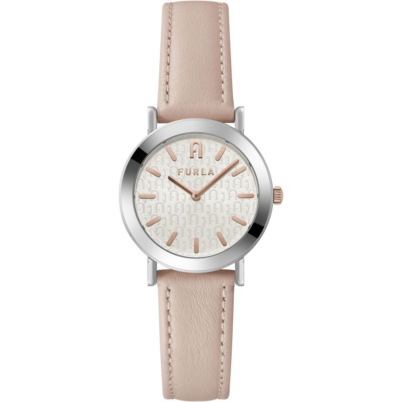 Furla Minimal Watch Ladies Pink Leather WW00007001L1