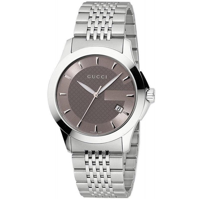 Gucci G-Timeless Men's Brown Dial Watch YA126406 - WatchStatus Ltd
