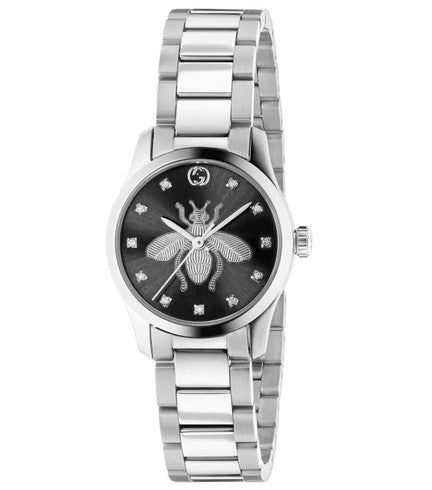 Gucci G-Timeless Watch Ladies Silver / Black YA1265024