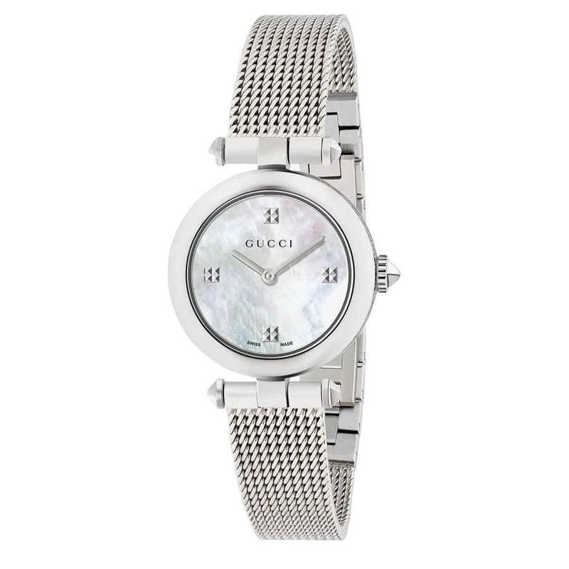 Gucci Diamantissima Ladies Watch Silver YA141504 - WatchStatus Ltd