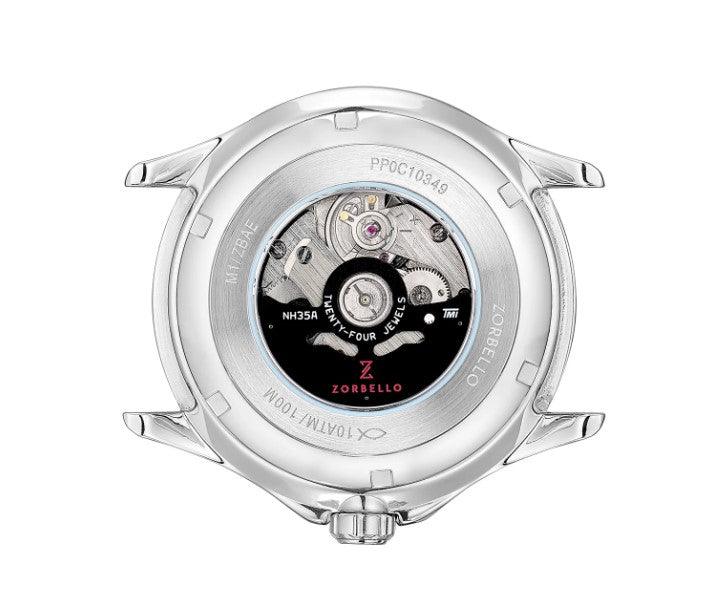 Zorbello M1 Watch Men's Automatic Silver / Grey ZBAE004 - WatchStatus Ltd