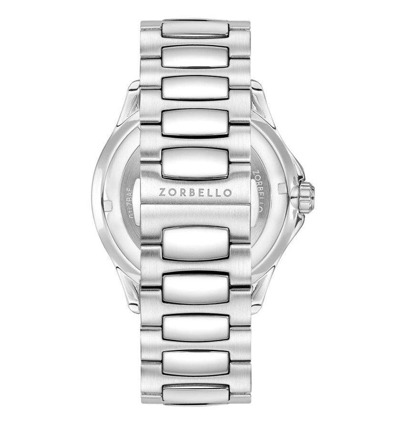 Zorbello G1 GMT Watch Men's Automatic Silver / Blue ZBAF005 - WatchStatus Ltd