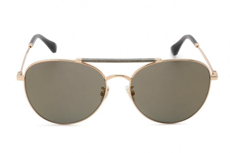 Jimmy Choo Abbie/G/S Ladies Pale Gold Aviator Sunglasses W8QK1 - WatchStatus Ltd