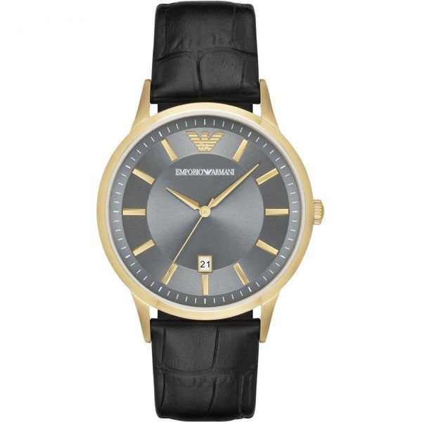 Emporio Armani Classic Men's Leather Watch AR11049 - WatchStatus Ltd