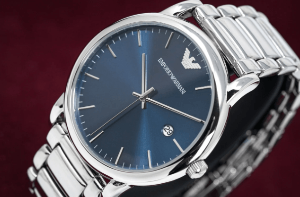 Emporio Armani Luigi Men's Blue Dial Watch AR11089 - WatchStatus Ltd